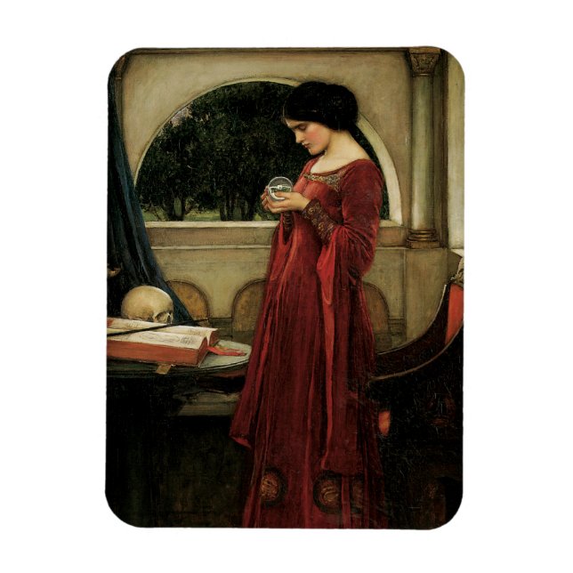 Crystal Ball by John William Waterhouse Magnet (Vertical)