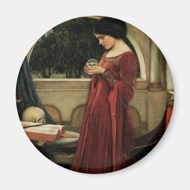 Crystal Ball by John William Waterhouse Magnet (Front)