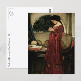 Crystal Ball by John William Waterhouse Postcard