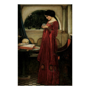 Crystal Ball by John William Waterhouse Poster