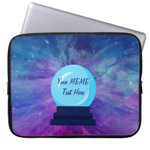 Crystal Ball Create Your Own MEME Laptop Sleeve