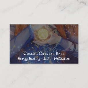 Crystal Ball Energy Healing   Reiki & Healing Business Card