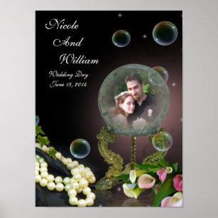 Crystal Ball Fantasy portrait Poster