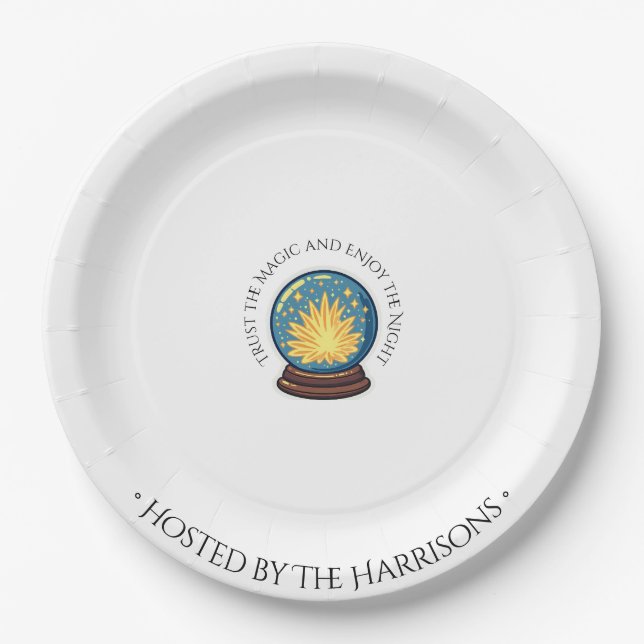 Crystal Ball Halloween Dinner Plates (Front)