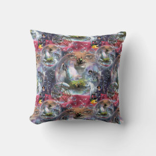 Crystal Ball Halloween Witch Cushion