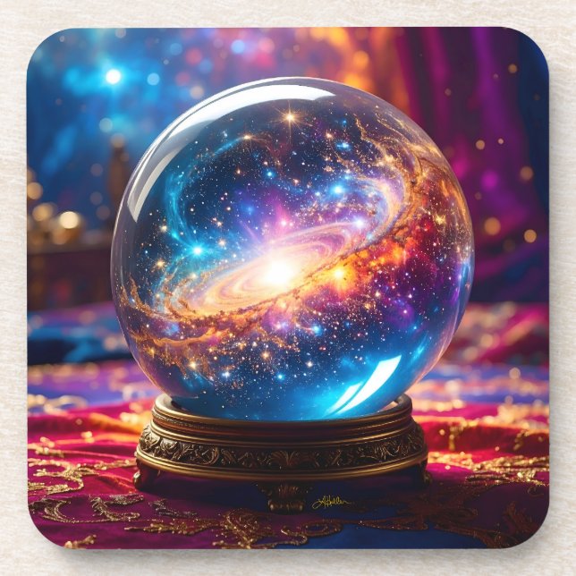 Crystal Ball - I See A Cosmic Event In Your Future Coaster (Front)