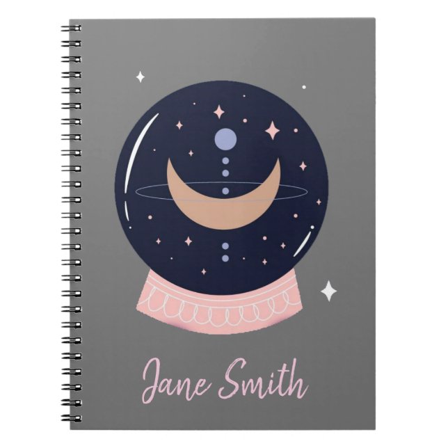 Crystal ball mystical psychic notebook (Front)