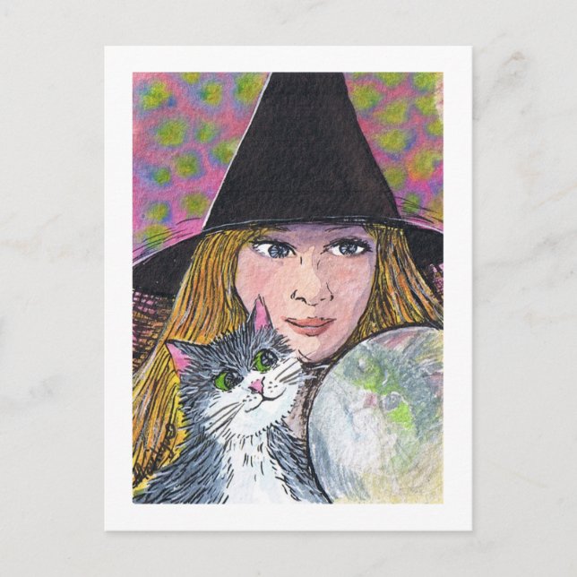 Crystal ball postcard (Front)