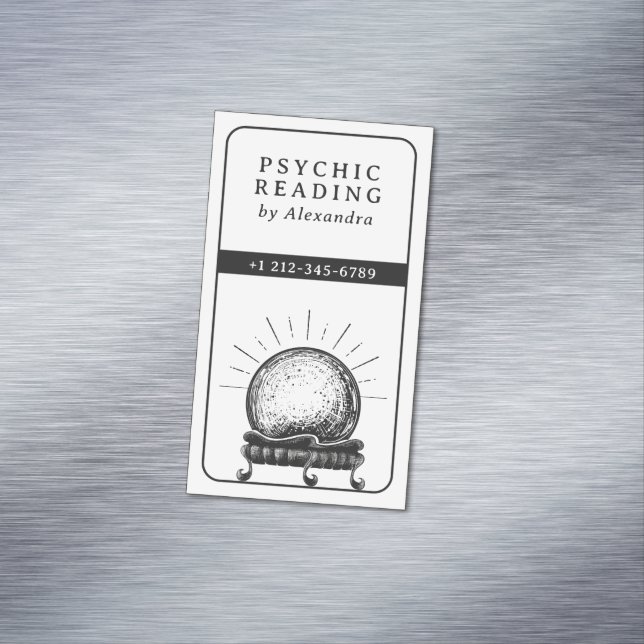 Crystal Ball Psychic Medium  Magnetic Business Card (In Situ)