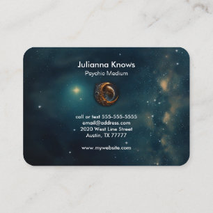 Crystal Ball Psychic Medium Tarot Reader Business Card