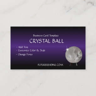 Crystal Ball Psychic Readings Business Card