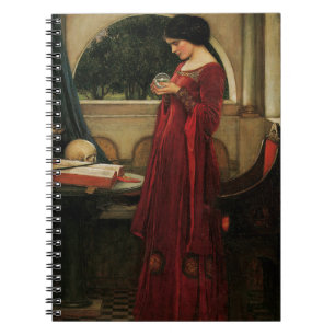Crystal Ball Woman Waterhouse Painting Notebook