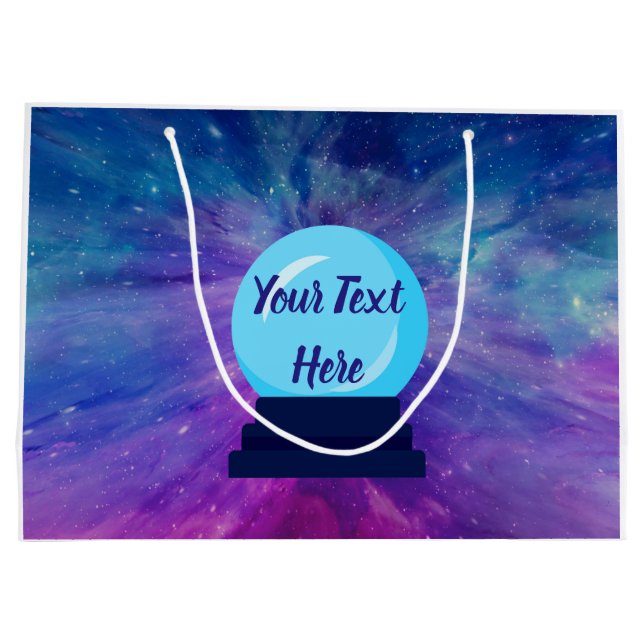 Crystal Ball Write Your Own MEME Large Gift Bag (Back)