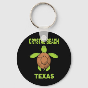 Crystal Beach Family Vacation Texas Sea Turtle For Key Ring