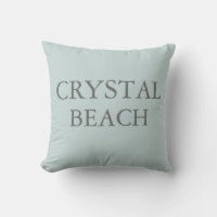 Crystal Beach Sea Salt Throw Pillow