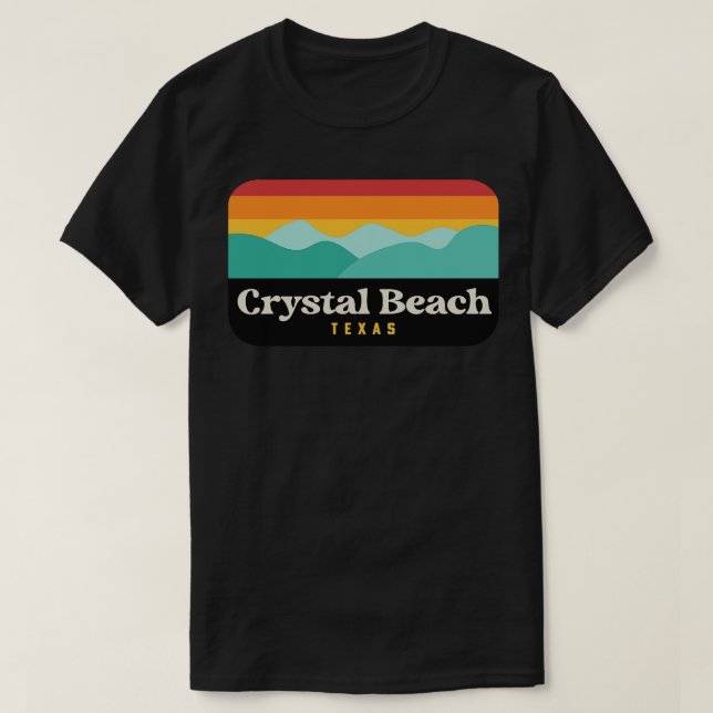 Crystal Beach Texas Bolivar Peninsula Fishing T-Shirt (Design Front)