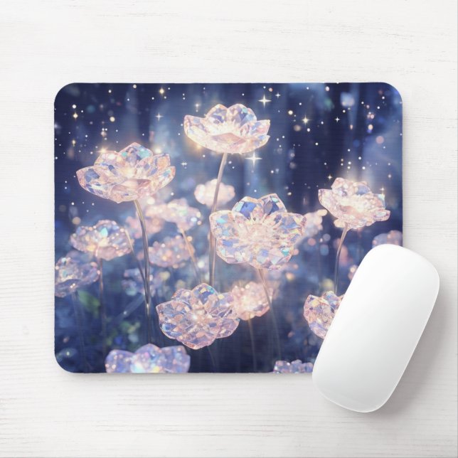 Crystal Bloom Mouse Mat (With Mouse)