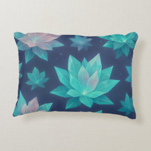 Crystal Bloom – Shattered Petal Radiance Decorative Cushion