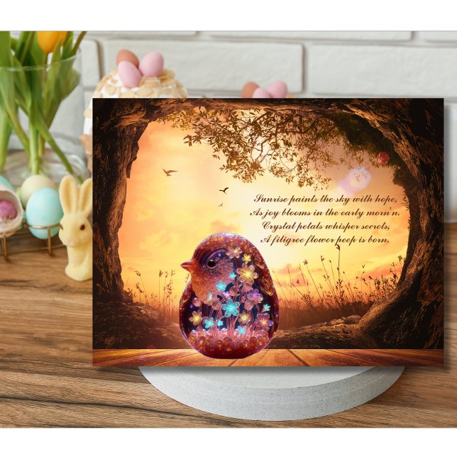 Crystal Blooms And Easter Hope Holiday Postcard (Creator Uploaded)