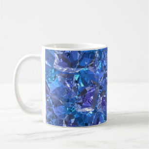 Crystal Blue and Purple Coffee Mug