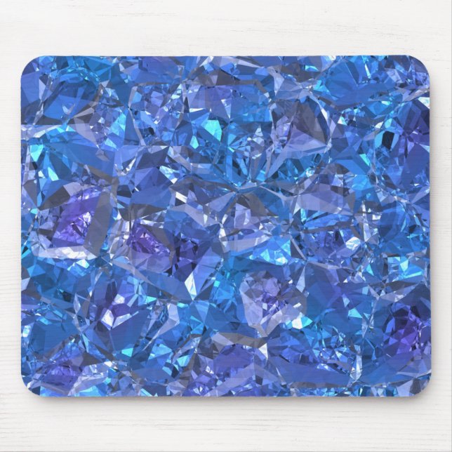 Crystal Blue and Purple Mouse Mat (Front)