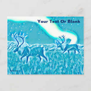 Crystal Blue Caribou Postcard