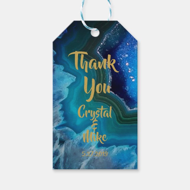Crystal Blue Gift Tags (Front)