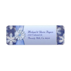 Crystal Blue Snowflake Celebration