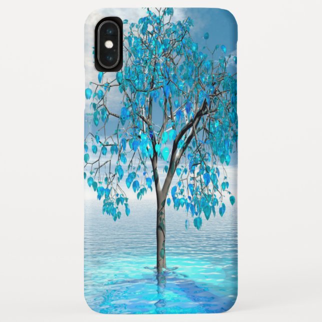 Crystal Blue Tree Case-Mate iPhone Case (Back)