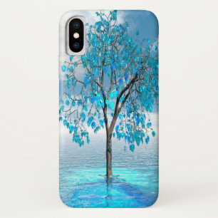 Crystal Blue Tree iPhone X Case