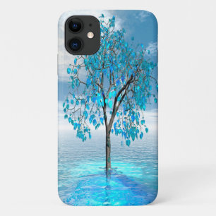 Crystal Blue Tree iPhone 11 Case
