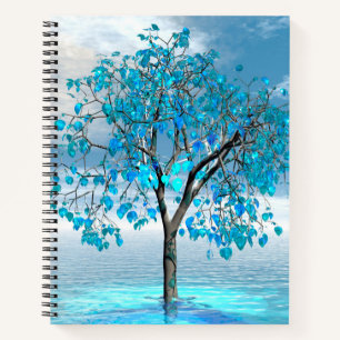 Crystal Blue Tree   Notebook