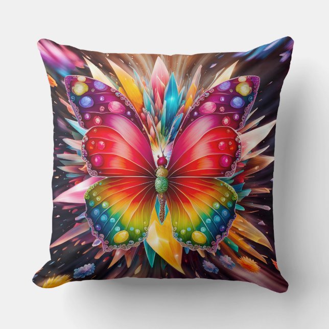Crystal Butterfly Cushion (Front)
