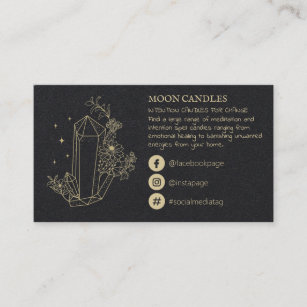 Crystal Candle Spell Business Card