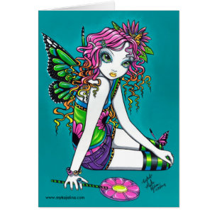 Crystal Candy Rainbow Fairy Card
