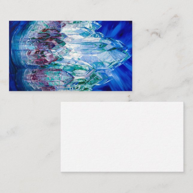 Crystal Castle in the Sea, 1914 by Wenzel Hablik Business Card (Front/Back)