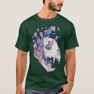 Crystal cat skull T-Shirt