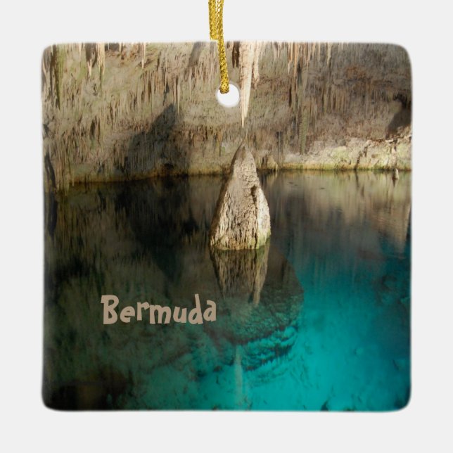 Crystal Cave, Bermuda Ceramic Ornament (Front)