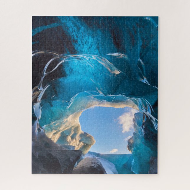 Crystal Cave, Vatnajokull Icefield, South Iceland Jigsaw Puzzle (Vertical)