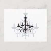 Crystal Chandelier Black Gothic and Shadow