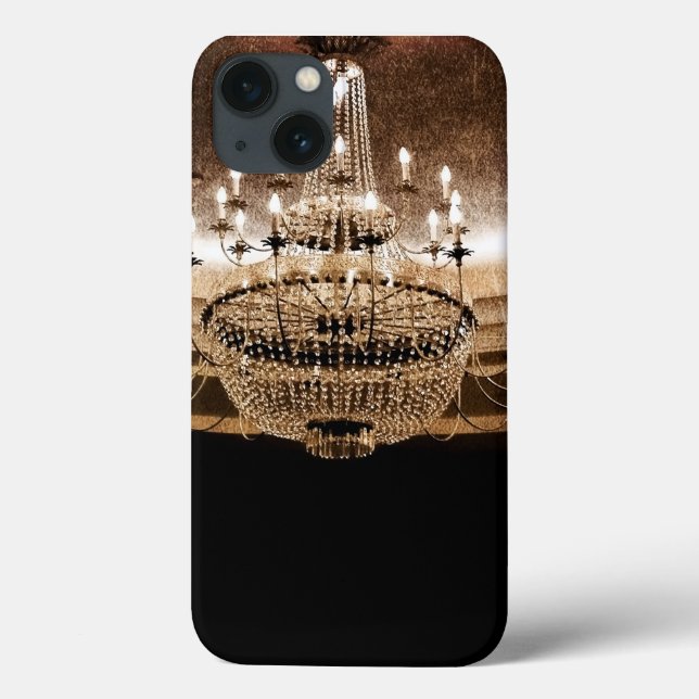 Crystal Chandelier Dazzle Glitz Glam IPAD Case (Back)