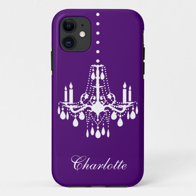 Crystal Chandelier iPhone 5 Case-Mate purple Case (Back)