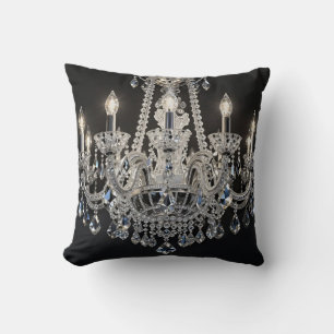 Crystal Chandelier Luxe Silver Sparkle Cushion