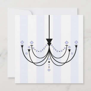 Crystal Chandelier Party Invitation