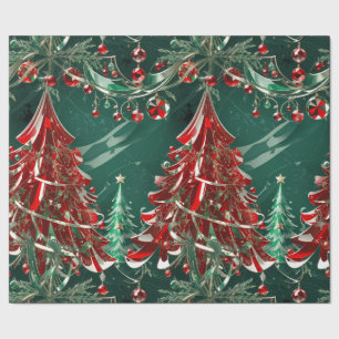 Crystal Christmas Scene Wrapping Paper