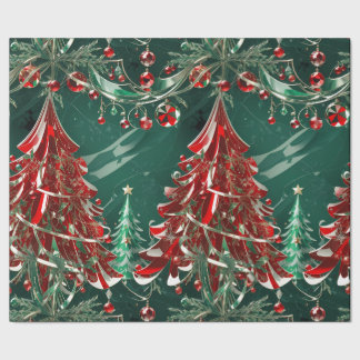 Crystal Christmas Scene Wrapping Paper