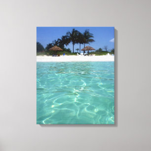 crystal clear bahamas canvas print