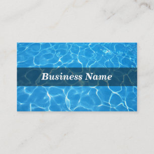 Crystal Clear Blue Water Business Card