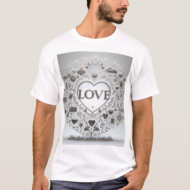 Crystal Clear Love Sign T-Shirt (Front)