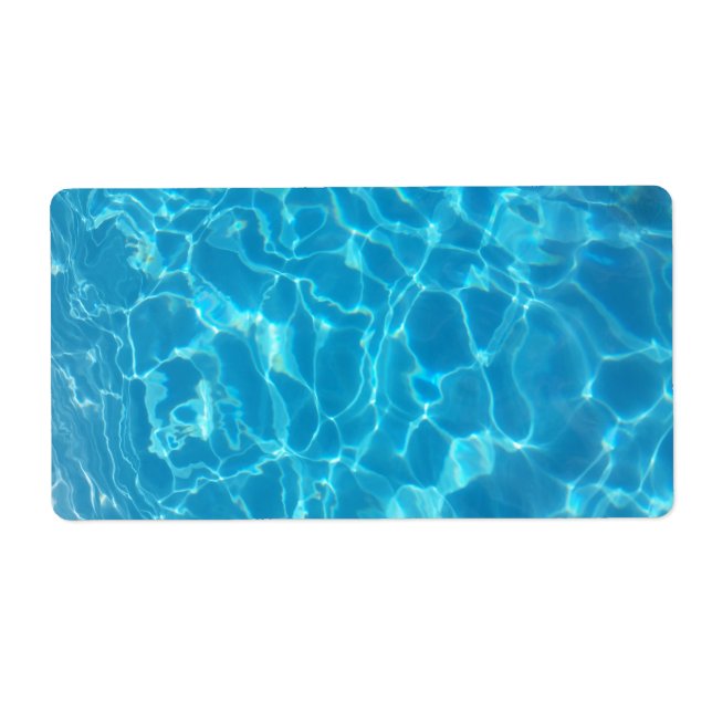 Crystal Clear Sky Blue Pool Water (Front)